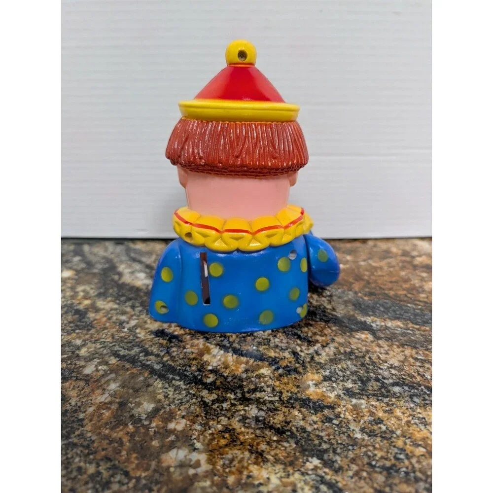 Vintage 70s/80s Eating Clown Plastic Circus Coin Bank carnival (No Bottom)